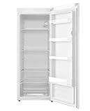 COMFEE' RCD235WH2UK(E) 230L Freestanding Larder Fridge, 55Wx 142H cm, Removable Glass Shelf, Reversible Door Hinge, Adjustable Legs, White