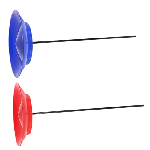 ibasenice 2juegos Platos Malabares De Accesorios De Circo para Habilidades Manuales De Equilibrio Adultos Platos Giratorios Coloridos para Circo Fiesta Aprendizaje
