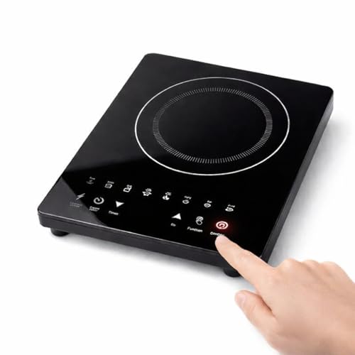 Image of Drumstone (𝐄𝐱𝐥𝐮𝐬𝐢𝐯𝐞 𝟐𝟎 𝐘𝐞𝐚𝐫𝐬 𝐰𝐚𝐫𝐫𝐚𝐧𝐭𝐲) Drumstone 2000W Induction Cooktop : Fast Heating Portable Stove : Touch Control : Energy Efficient Glass Top for Home Kitchen