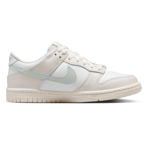 Nike Dunk Low Big Kids' Shoes (FB9109-109, White/Phantom/Light Silver) Size 6.53