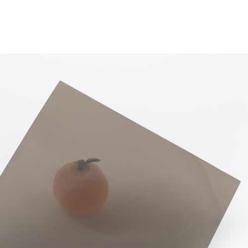 Image of A4 PVC Flexible Plastic Sheets, 10Pcs 0.3mm Thick A4 Size, Transparent DIY Crafts Film (Brown)