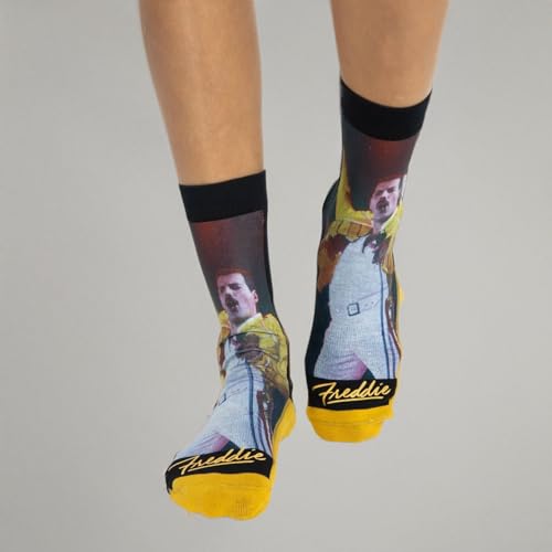 Good Luck Sock Men's Freddie Mercury Socks, Adult
