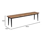 OUTLIV. Clark 3-Sitzer Gartenbank Teak & Aluminium