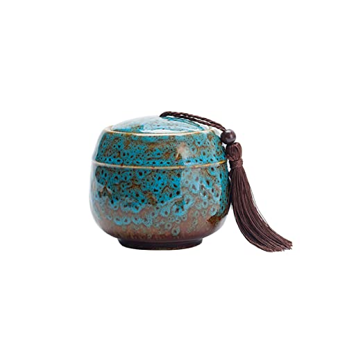ZIUBMVDYC Tarro de té de cerámica, Tarro de cerámica for té, estilo chino vintage, for guardar suelto, tarros for, latas