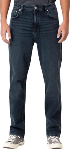 Mavi Men's Marcel Regular Rise Loose Straight Leg Jeans, Bleached Classic Blue