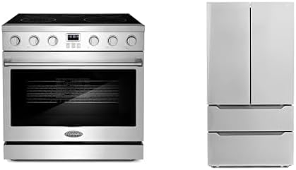 Cosmo 2-Piece Kitchen Package, 36" Electric Range & 36" Counter Depth Refrigerator
