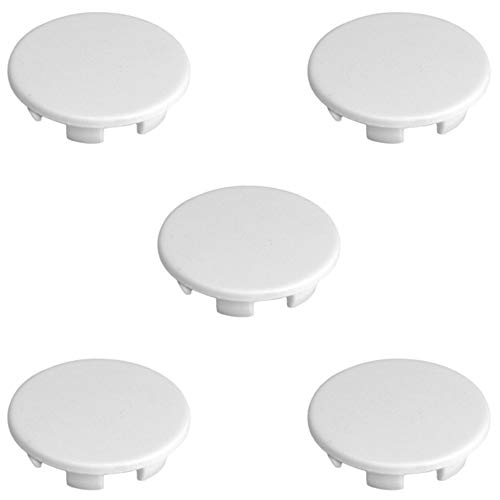 Image of 5X Round Covering Closing Wall Clip Insert Hole Cap White (O12mm)