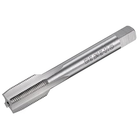 sourcing map Gewindefräser 1/2"-28 UNEF M42 HSS 4 gerade Fluten Bohrer 2B Toleranzklasse Cover