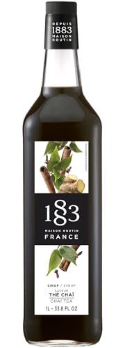 1883 Maison Routin Chai Tea Syrup No Artificial Ingredients Natural Flavour Natural Colours 1L Glass Bottle
