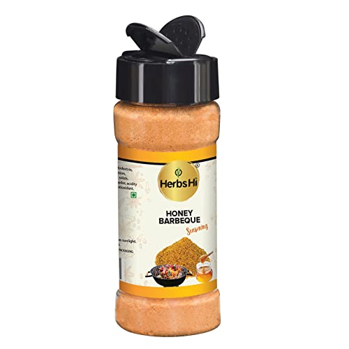 Herbshi Honey Barbeque Seasoning For Veg/Non- Veg Starters, Fries, Popcorn, Nuts, Saute Vegetables, Fried Snacks 55 Gm X 1.