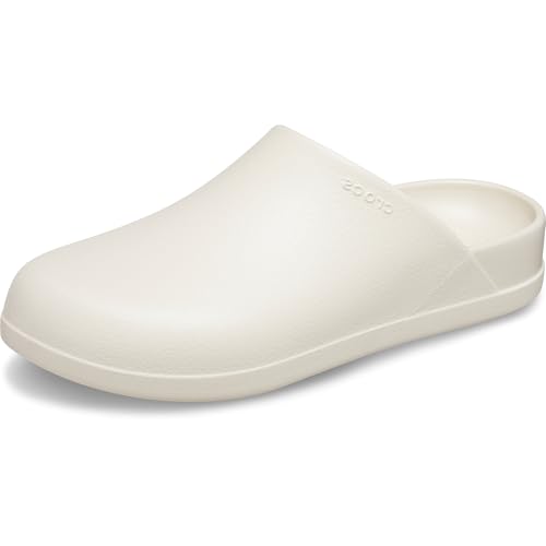 Crocs Unisex-Adult Dylan Mules Clogs-Shoes, Stucco, 9 Men/11 Women