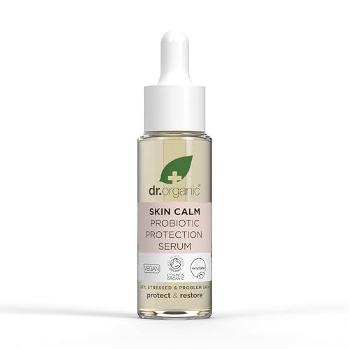 Dr Organic, Skin Calm Probiotic Protection Serum, Women's & Men's Skincare, for Redness Dry, Sensitive & Irritable Skin - Image 2