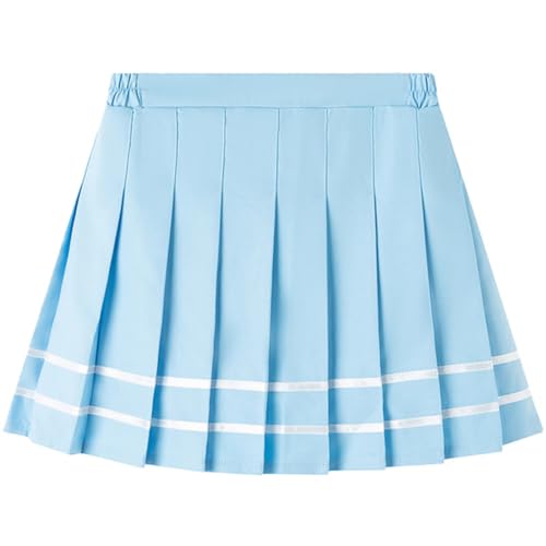 2 Pcs Kids Girls Long Sleeve Button Up School Uniform Shirts With Skirt Set Outfit3