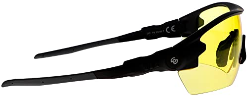 Model Geardo Shooting Glasses - Eye Protection For Shooting Range - Shooting Eye Protection For Men And Women - Ultra-Lightweight Frame - With Saddle Nose Bridge And Rubberize Nose Pads - (Yellow) #TOP6