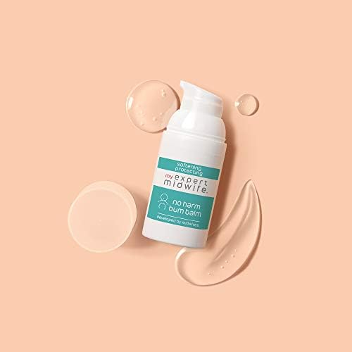 My Expert Midwife No Harm Bum Balm 99.9% Naturally Derived Baby Bottom Balm, to protect and help recovery from nappy rash, gentle, moisturising serum, hygienic pump. Suitable for Newborn babies - 30ml