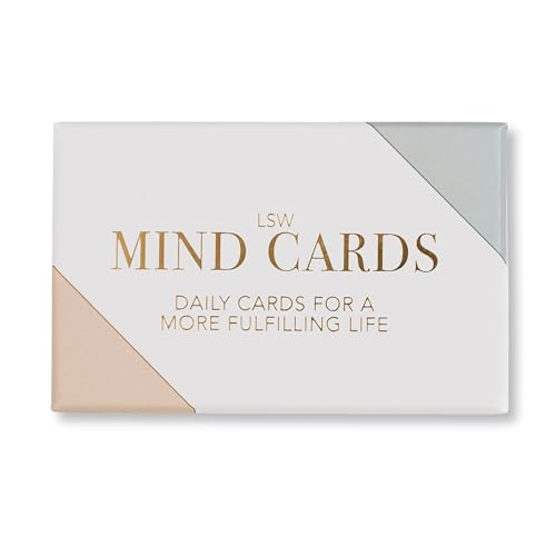 LSW London Mind Cards | 45 Cards for Daily Rituals, Gratitude & Journaling for Men and Women | Simple Steps to Positive Habits, Self Care for Busy Lives & Careers