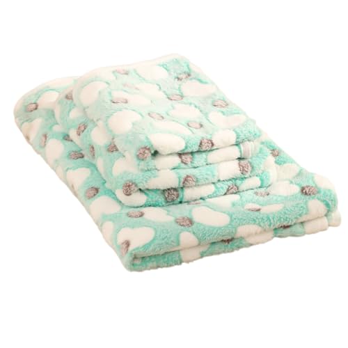 YIGOOWN Manta suave para perros, 75 x 50 cm, para sofá, camas, suelo, coche, viajes, color verde