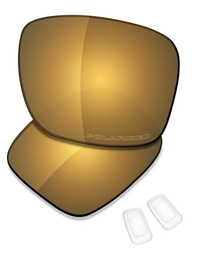 Image of SAUCER Premium Replacement Lenses & Nosepads for Oakley Coldfuse OO6042 | UV400 Protection, Anti-Scratch, Precise Fit & Enhanced Clarity Sunglasses High Defense - Bronze Gold Polarized