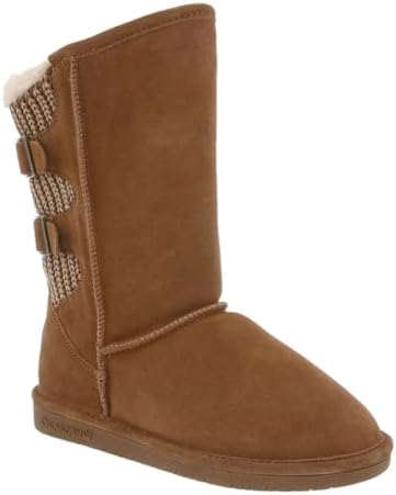 BEARPAW Women’s Boshie Multiple Colors | Women’s Boot Classic Suede | Women’s Slip On Boot | Comfortable Winter Boot