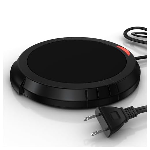 Candle Warmer Plate Safely Releases Scents Without a Flame- Used as Candle Jar Warmer, Candle Melter, Coffee Warmer, Mug Warmer, Cup Warmer in Your Home & Office (Black)