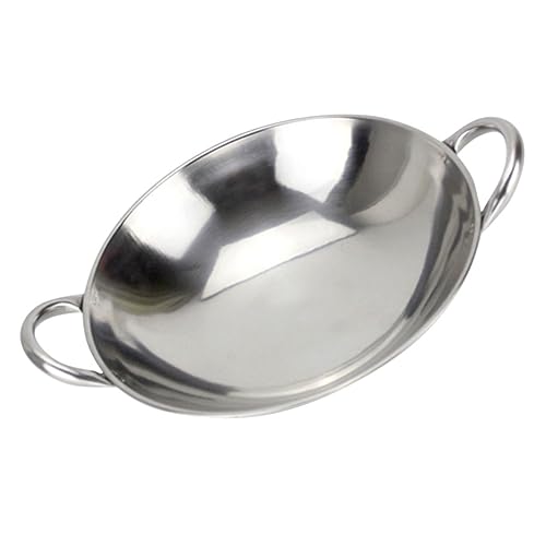 Wok de Acero Inoxidable con Doble Asa para Cocina miniatura 1