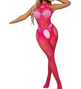 Buitifo Women Lingerie Bodystocking Sexy Bodysuit Fishnet Tights Playsuit Nightwear