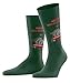 Produktbild Burlington Herren Socken X-Mas Caro M So Baumwolle gemustert 1 Paar, Grün Eucalyptus 7502, 40-46