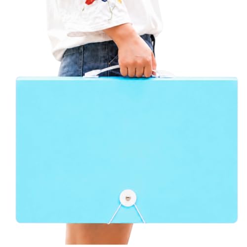 Image of Diamond Art Portfolio Book 22 inchx16 inch (55cmx40cm), 30sleeves, A2, Clear Blue