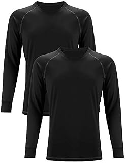 DAVID ARCHY Men's Thermal Underwear Tops Ultra Soft Brushed Thermal Shirts Quick Dry