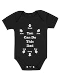 Tstars You Can Do This Dad Outfit Funny Gift for New Dads Cute Baby Boy Girl Bodysuit NB (0-3M) Black