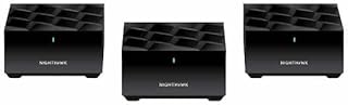 Netgear MK73-100NAR Nighthawk Dual-Band AX3000 3-Pack 3Gbps WiFi 6 Mesh System Router + 2 Satellites - Certified Refurbished
