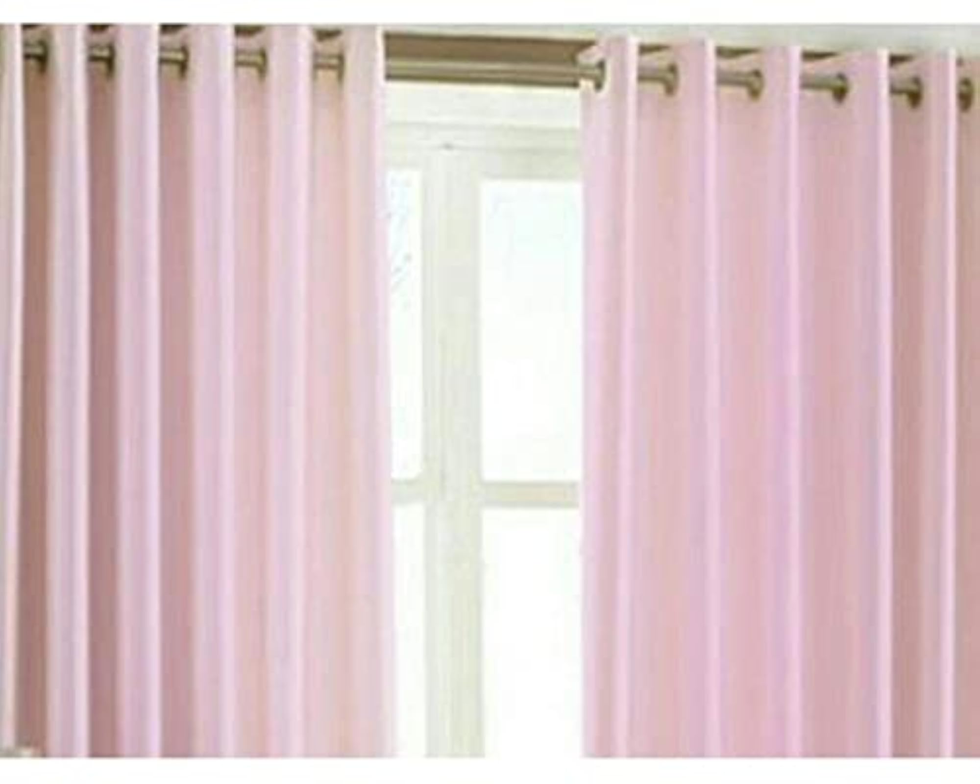 Polyester Eyelet Ring Window Plain Curtains, Set of 3