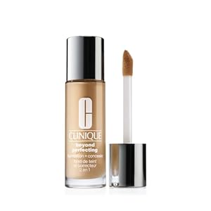 Clinique Beyond Perfecting Liquid Lightweight Full Coverage Foundation + Concealer For Dry Combination to Oily Skin Types, Sand