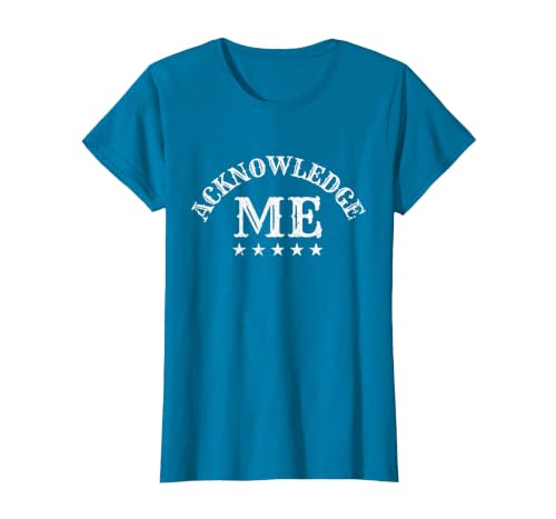 Acknowledge Me Sports Competition Vintage Design for Men and Women T-Shirt, Women, Sapphire Blue, 3X-Large