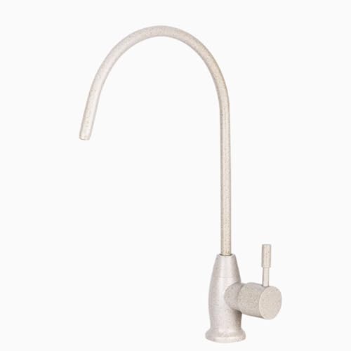 GLJTUO Stainless Steel Swan Neck Kitchen Sink Tap Filter Cream Color Drinking Water Faucet with Swivel Function,Cream Color