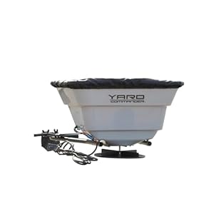Yard Commander – 80 LB ATV/UTV Broadcast Spreader – 12-Volt Heavy Duty Motor – Salt, Seed, Fertilizer & More – Adjustable Drop Rate – Included Hopper Cover – Mounts to Front or Rear Utility Rack