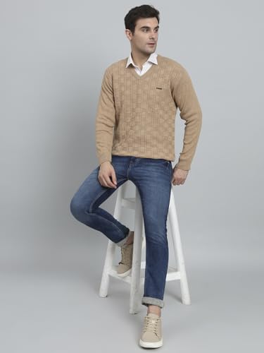 Image of eWools Men's Winterwear Woolen Striped Sweaters