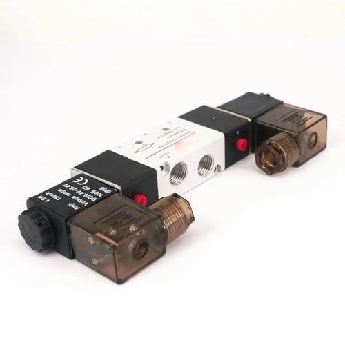 Válvula solenoide 4V220-08 1/4 con conmutación rápida de 5 vías 2 posiciones y bobina 12V 5