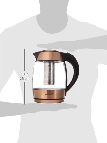 Image of Brentwood KT-1790RG 1.7L Stainless Steel Cordless Electric Kettle, Rose Gold