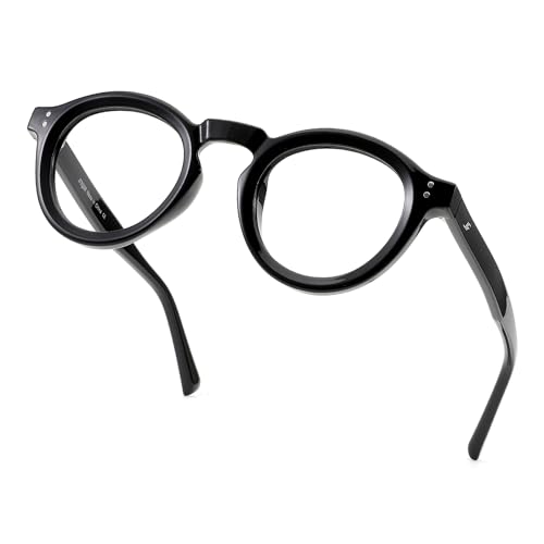 Blue Light Blocking Glasses for Women Men, Retro Round Frame Computer Gaming Glasses Anti Glare & UV RF6209