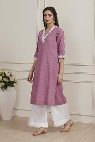 Image of BIBA Women Cotton Straight Kurta