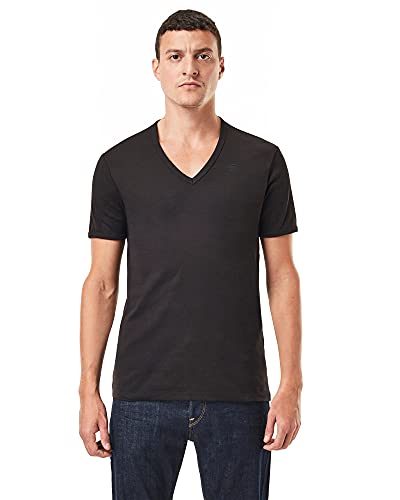 G-Star Raw Base T-Shirt 2 Pack, Camisetas Para Hombre, Negro Black D07207-124-990 , M G-Star Raw Base T-Shirt 2 Pack, Camisetas Para Hombre, Negro Black D07207-124-990 , M