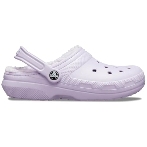Image of Crocs Unisex-Adult Classic Lined Clog, Lavender /Lavender, 14 Women /12 Men