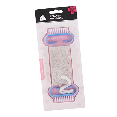 FRCOLOR 1 Set Foot Scrubber Set with Nail Brush Practical Manicure Tools for Smooth Feet Portable Design for Easy Use for Home Travel Dead Skin Remover