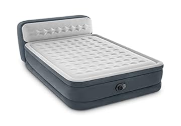 Intex 64448ND - Materasso Dura-Beam Ultra Plush Headboard Autogonfiante, 152x236x86 cm