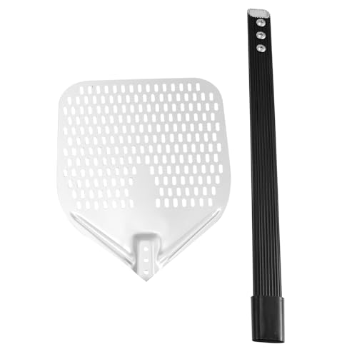 OFFSCH Square Pizza Spatula Perforated Peel for Efficient Baking Comfortable Grip for Easy Use