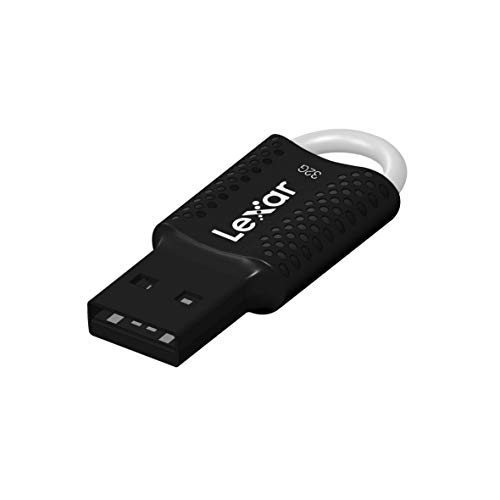 Lexar JumpDrive V40 32 GB USB 2.0 Flash Drive, pacote com 3 preto (LJDV040032G-B3BNU)