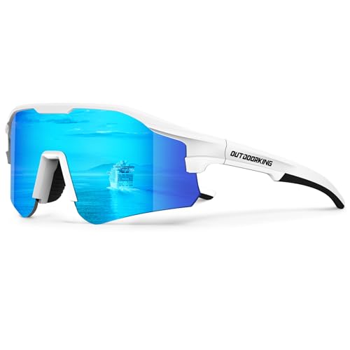 Image of Sport Polarized Sunglasses for Men and Women, Stylish and Lightweight Cycling Sunglasses with UV400 Protection