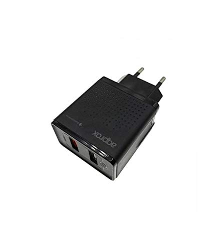CARGADOR USB DE VIAJE/PARED Dual Quick Charge 3.0 Black APPROX