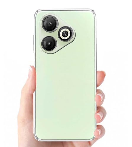 Image of COVERBLACK Soft Rubber Silicon Clear Case Back Cover Compatible for Infinix Smart 10 HD - Transparent